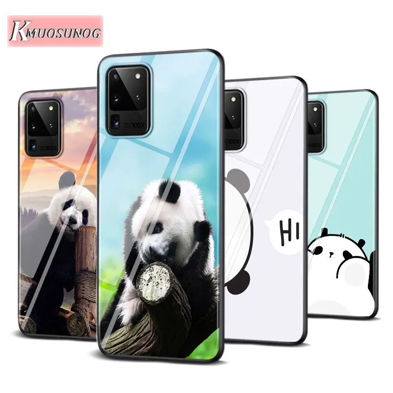 

Panda Bear Cat bearcat for Samsung Galaxy Note 10 Lite S20Ultra S20 Plus A01 A21 A51 A71 A81 A91 Super Bright Phone Case