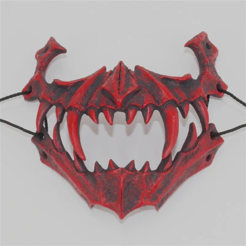 3 цвета японский Бог дракона маска Экологически чистая и натуральная Смола Маска животных Тема вечерние косплей маска тигра ручной работы - Color: L
