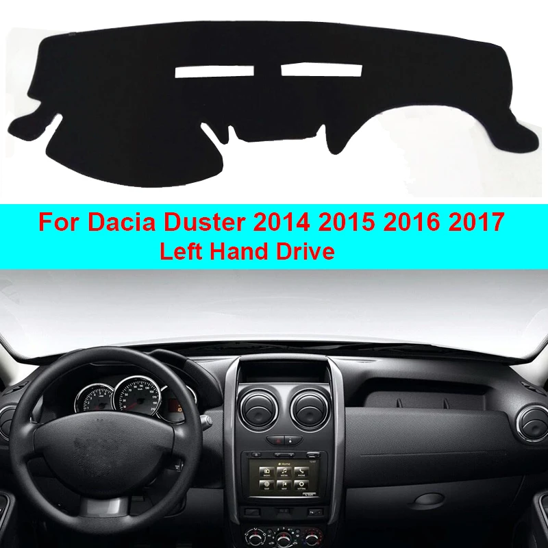 Двухслойный чехол для приборной панели автомобиля накидка Dacia Duster 2014 2015 2016 2017 LHD
