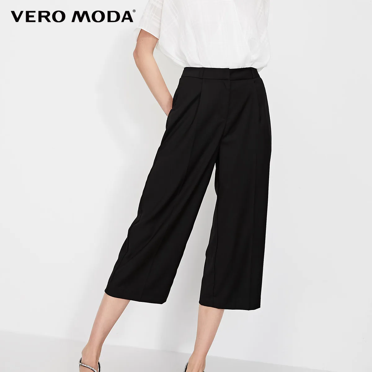 Vero Moda Women's OL Straight Fit Mid-rise Capri Pants | 31916J531 Vero Moda Women's OL Straight Fit Mid-rise Capri Pants | 31916J531