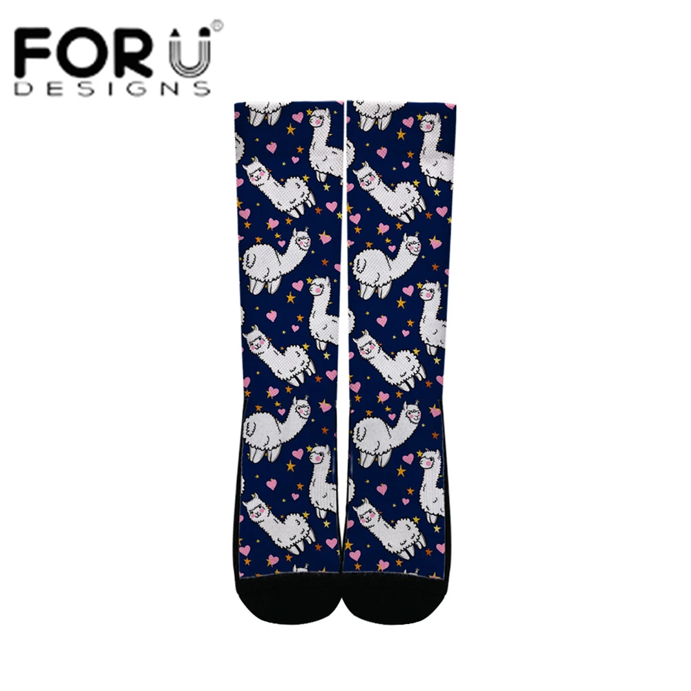 

FORUDESIGNS 2019 Men Socks Cute Sloth pattern Print on demand Black Red Gray Green Outdoor Sport Socks Breathable Warm stocking
