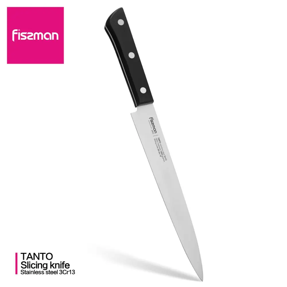 Fissman нож для нарезки Японские Стальные Кухонные ножи серии Tanto 3Cr13 | Дом и сад