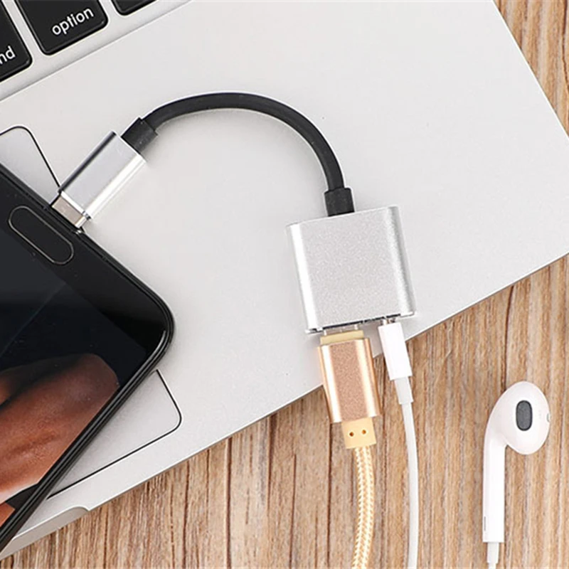 Адаптер типа C Aux аудио адаптер usb type C до 3,5 мм разъем для наушников адаптер для Xiaomi Mi 6 huawei без 3,5 Jack