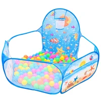 Cartoon Folding Indoor Ocean Ball Pool Layout Fence Baby Game House Children's Tent Color Wave Ball Pool Kids Girl Room Decor 1
