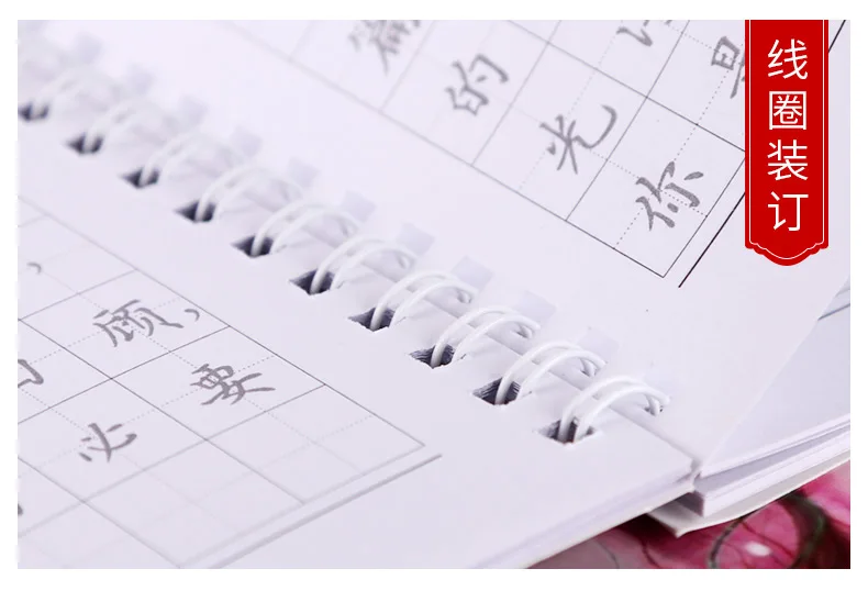 Liu Pin Tang 3pcs/set Pretty Girl Floral Calligraphy copybook for adult fresh Antiquity Copy Painting Pen regular script