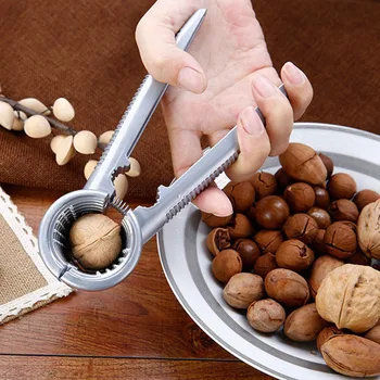 

Zinc Alloy Nutcracker Sheller Crack almond Walnut Pecan Hazelnut Filbert Nut Kitchen Nut Sheller Clip Tool Clamp Plier Cracker