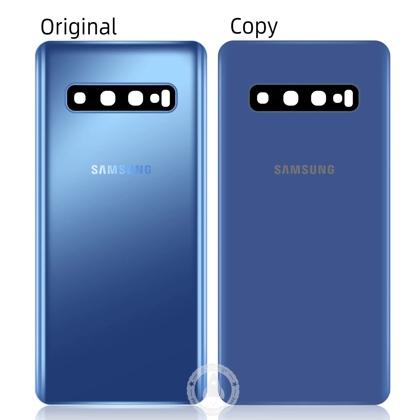 Оригинальная сменная батарея задняя крышка дверное стекло для samsung S10 + Корпус Plus