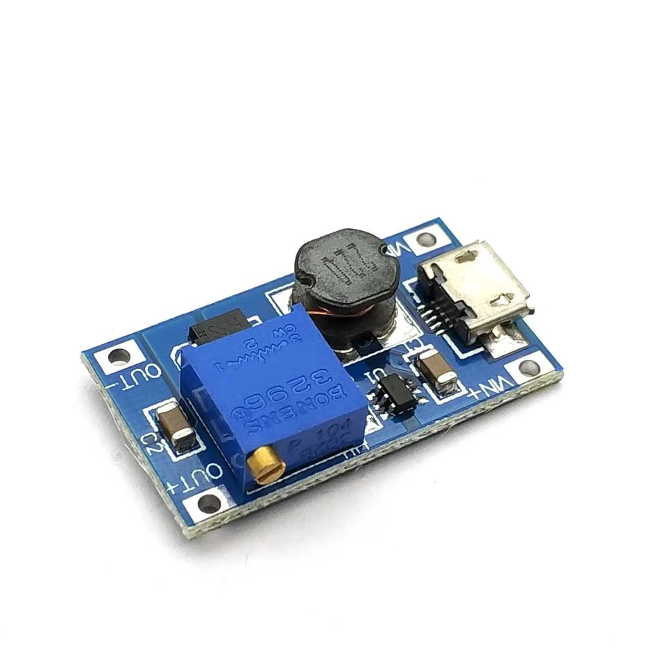 Step Up Netzteilmodul DC-DC 2V-24V bis 5/9/12/28V 2A Boost Converter Model Step Up Netzteilmodul DC-DC 2V-24V bis 5/9/12/28V 2A Boost Converter Model