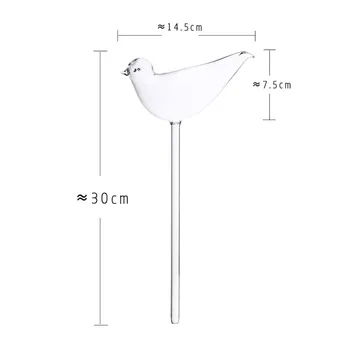 

Houseplant Automatic Self Watering Glass Bird Watering Cans Flowers Plant Decorative Clear Glass Watering Device 12 Shapes