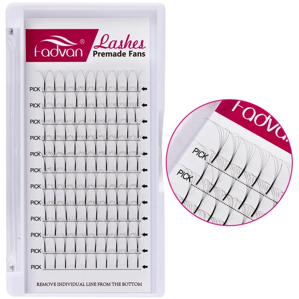 

5 Case/set Lash Russian Volume Eyelash Extensions 3D 5D Curl C/D Length 8-15 mm Long 0.10 mm Premade Fans Soft Volume Eyelashes