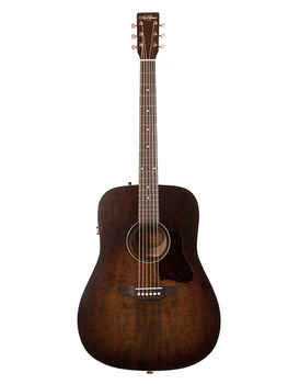 

042425 Americana Bourbon burst QIT electro acoustic guitar, Art & Lutherie