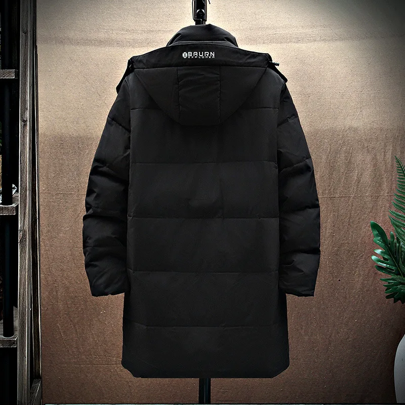 2022 Fashion New Design Men Down Coat Stand Collar Solid Color Warm Clothes Loose Casual Garment Men Parkas Puffer Jacket Men