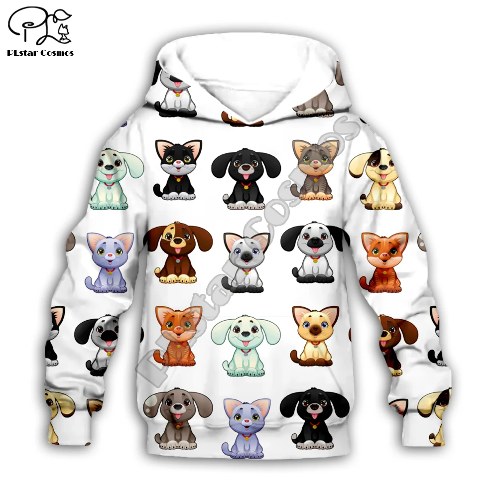 Детская коллекция с принтом собаки; забавные толстовки с 3D принтом; осенний свитер с рисунком для маленьких мальчиков и девочек; куртка на молнии; Dogt; рубашка; брюки