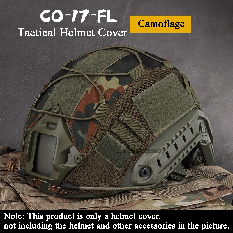 camouflage Чехол для тактического шлема для быстрого шлема, аксессуары для военного охотничьего шлема, чехол для Wargame gear CS, чехлы для быстрого шлема - Цвет: camouflage
