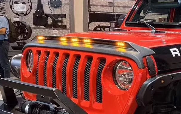 JL1153 для jeep wrangler JL+ песчаник Блок со светодиодной лампой ABS передний крюк