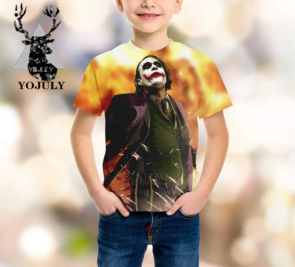 3 YOJULY/Новинка, детская одежда с 3d принтом из фильма «Джокер клоун» для маленьких мальчиков и девочек-подростков детская футболка горячая Распродажа, модные футболки Modis, A209 - Цвет: 3