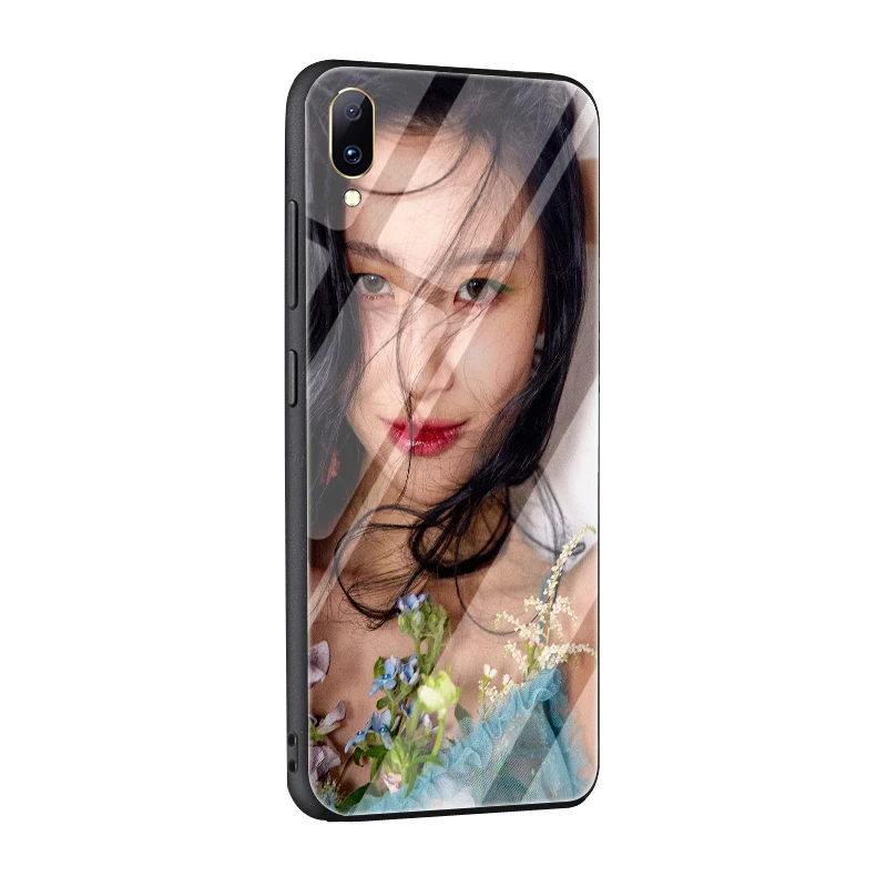 EWAU Sunmi ли Kpop девушка закаленное Стекло телефон крышка для Vivo V5 Y89 Y85 V15 Y17 Y91 Y93 Y95 Y91C - Цвет: G4