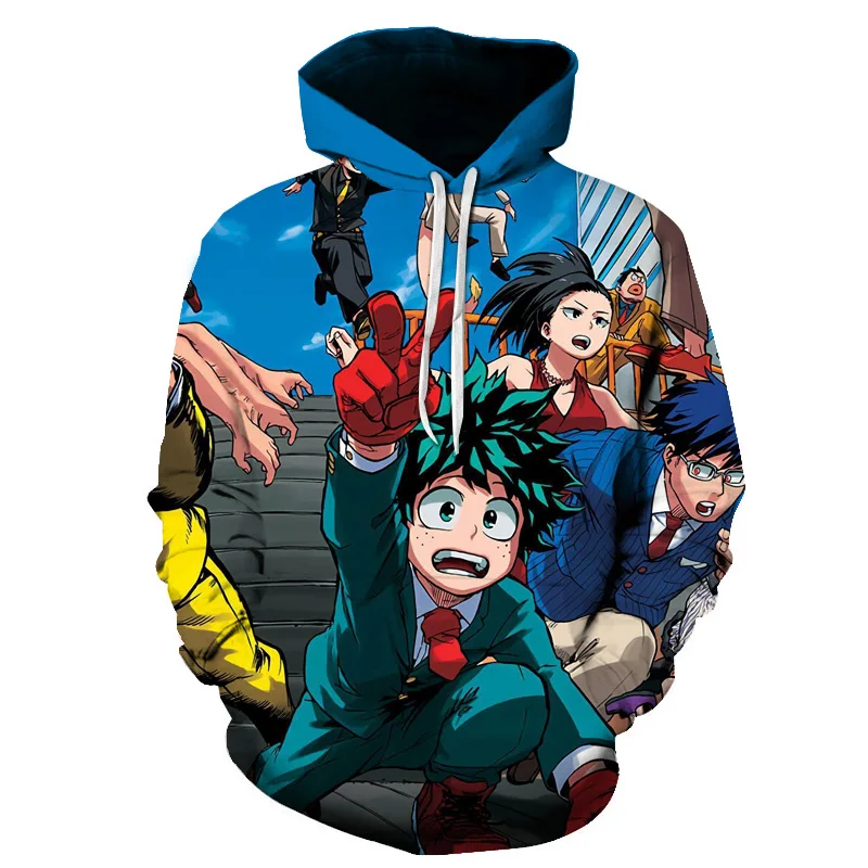 WS07044 My Hero Academy Cross Me 3D худи с принтом толстовки для мужчин и женщин пуловер с капюшоном колледж Ветер пуловер TopDC - Цвет: WS07044