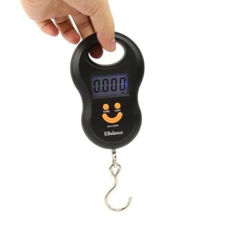 

Mini Electronic Scale 50kg Portable Fishing Weighing Luggage Digital LCD