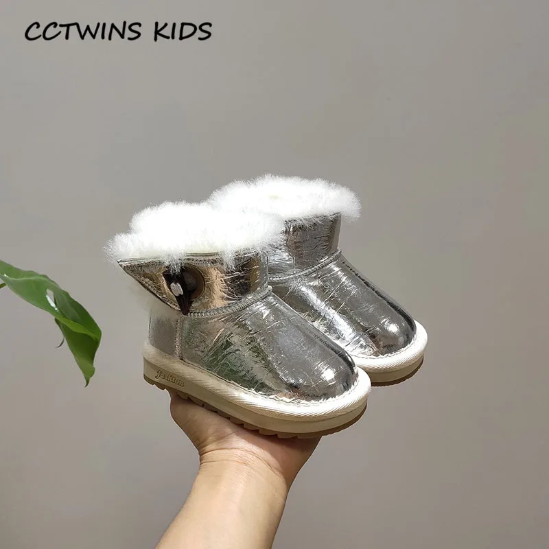 CCTWINS/детская обувь; коллекция года; модные зимние ботинки для детей; брендовые короткие ботинки для маленьких мальчиков; Теплая обувь из искусственной кожи для девочек; SNB171