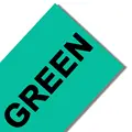 black on green