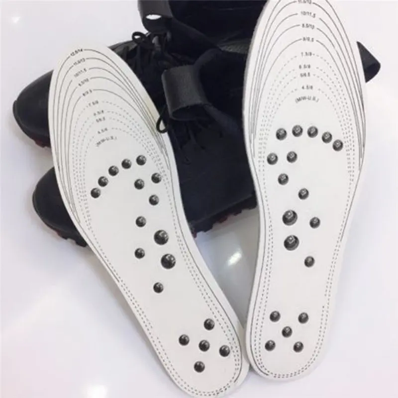 1 пара Mindinsole Acupressure магнитные массажные стельки Иглоукалывание ног Тонкий обувной коврик средство по уходу за ногами Новинка