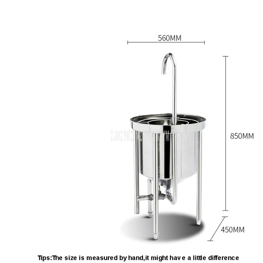 50 кг стиральная Емкость Автоматическая нержавеющая сталь машина для промывания риса коммерческий большой давление воды для мытья риса для ресторана