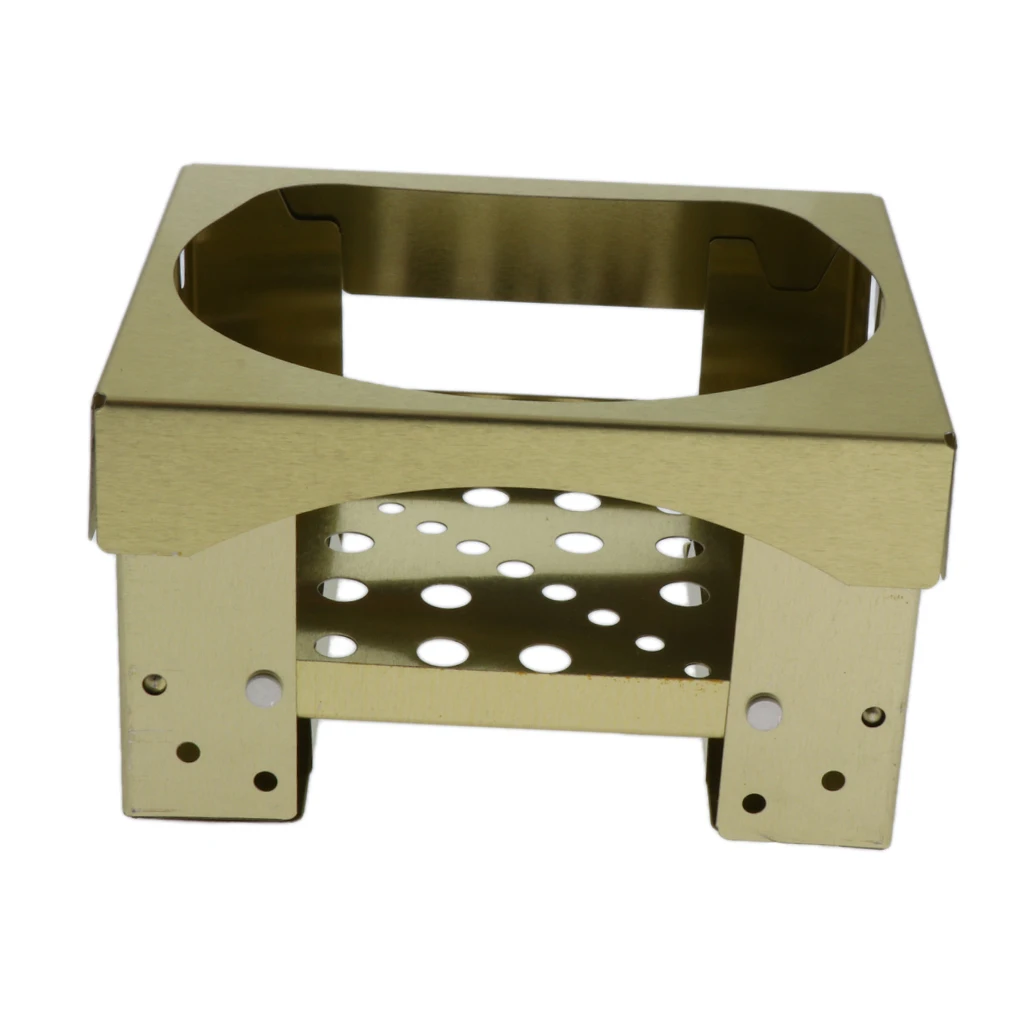 Alcohol Stove Mini Pocket Portable Outdoor Camping Folding Spirit Furnace Lightweight Outdoor Cooker