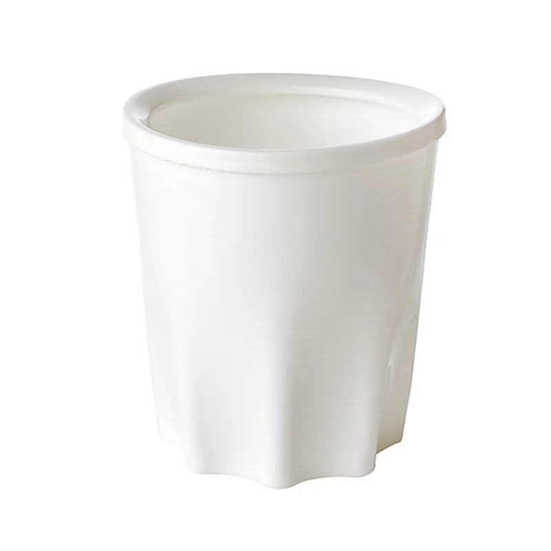 Eco Friendly Trash Bin Plastic Lidless Home Wastepaper Baskets Kitchen Bathroom Waste Storage
