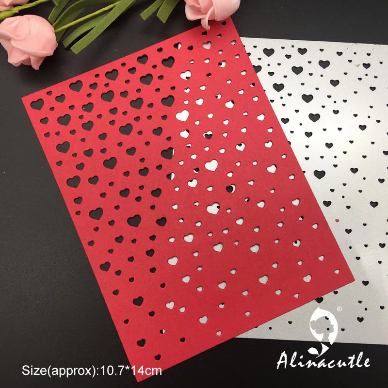 

Die Cut Metal Cutting Rectangle Heart Plate Scrapbook Album Papercraft Handmade Card Stencil Cutter Punch Die Alinacutle