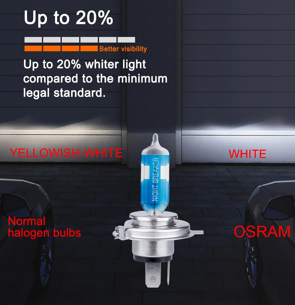 OSRAM h7 галогенная 55 Вт h1 лампа bombillas h7 luz бланка 55 Вт ampolleta h4 для гольфа 4/vw polo 6r/Марка Alfa Romeo Giulietta/honda civic