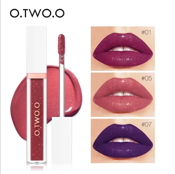 

OSW 1Pc Mirror Surface Lip Gloss Tint Lips Makeup 6 Colors Liquid Lipstick Lasting Moisturizing Non-stick Cup Lip Glaze
