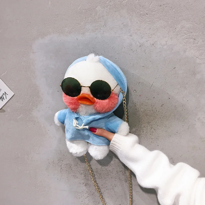 

INS Online Celebrity Hot Selling Hyaluronic Acid Duck Doll Bag Ugly Meng Small Yellow Duck Children's Bags Shoulder Furry WOMEN'