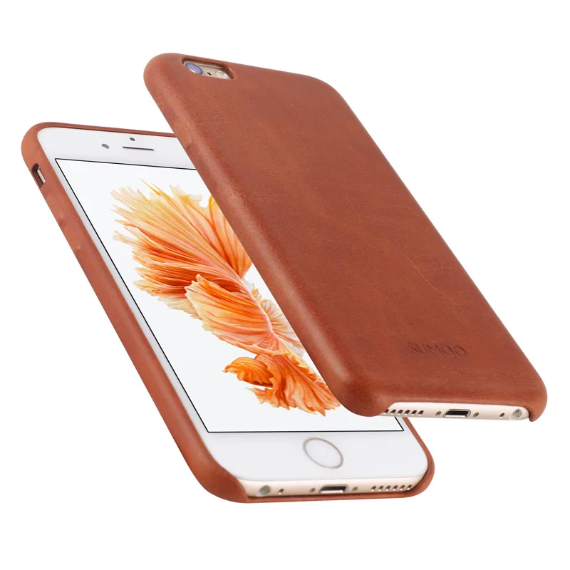 Чехол из натуральной кожи для iPhone 7 Plus 6s Модный Роскошный деловой чехол 6 задняя