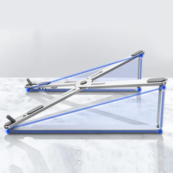 

Aluminum Alloy Adjustable Laptop Stand Folding Portable for Notebook Computer Bracket Lifting Cooling Holder Non-Slip