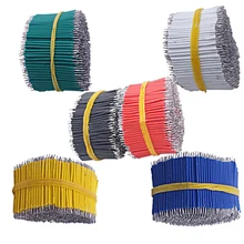 100 шт. Олова покрытием Макет кабель для пайки ПП 24AWG 8 см Fly Перемычка провода кабель Олово проводящие провода 24AWG разъем провода
