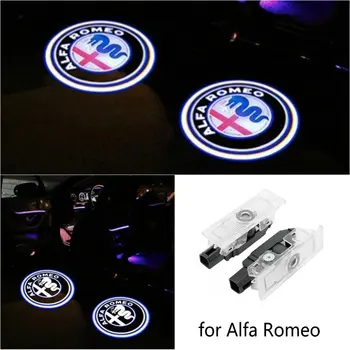 

for Alfa Romeo 159 LED Car Door Welcome Light Logo Projector for Alfa Romeo 147 156 Giulietta Giulia Mito Stelvio Brera Spider