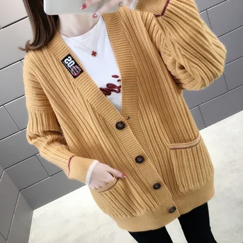 

New women's cardigan coat loose women's jacket sweater