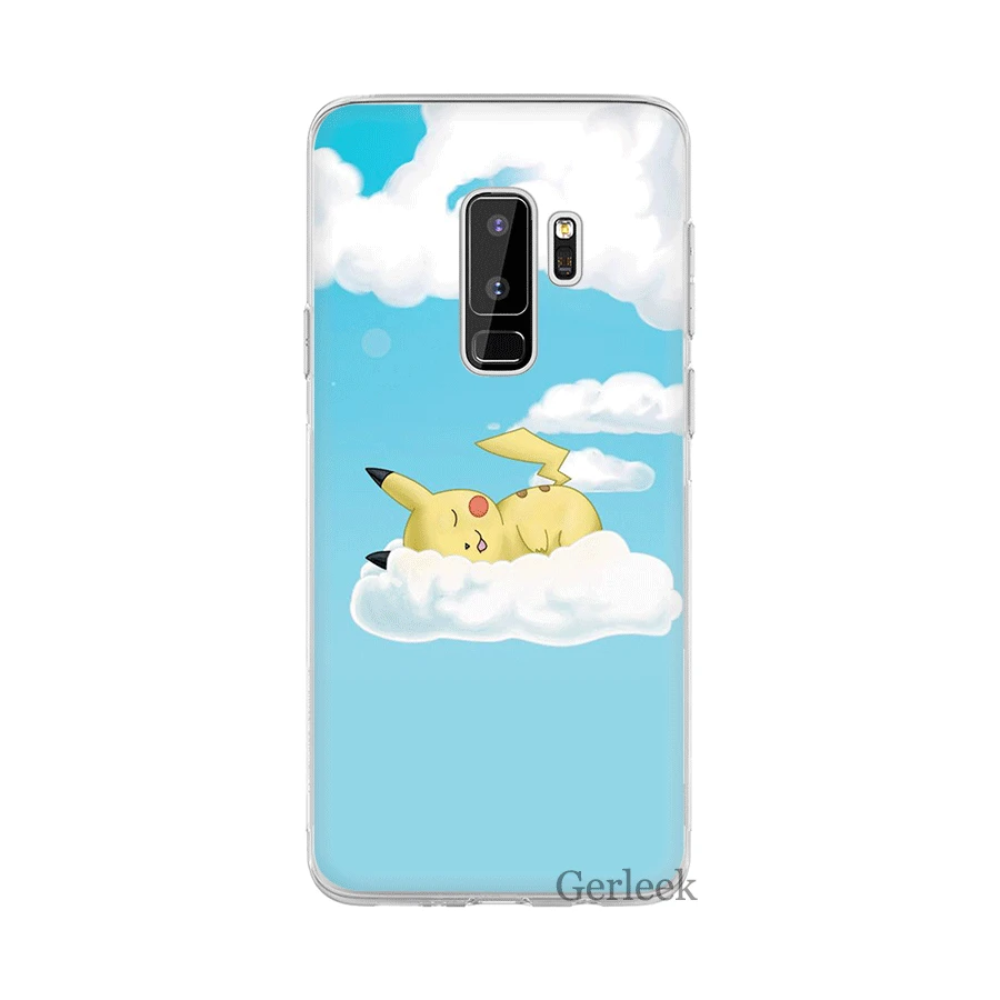 Чехол для телефона для samsung Galaxy M10 M20 M30 M40 S6 S7 край S8 S9 S10 S10e Plus Note 8 9 S3 S4 S5 твердый переплет «Пикачу», красивый