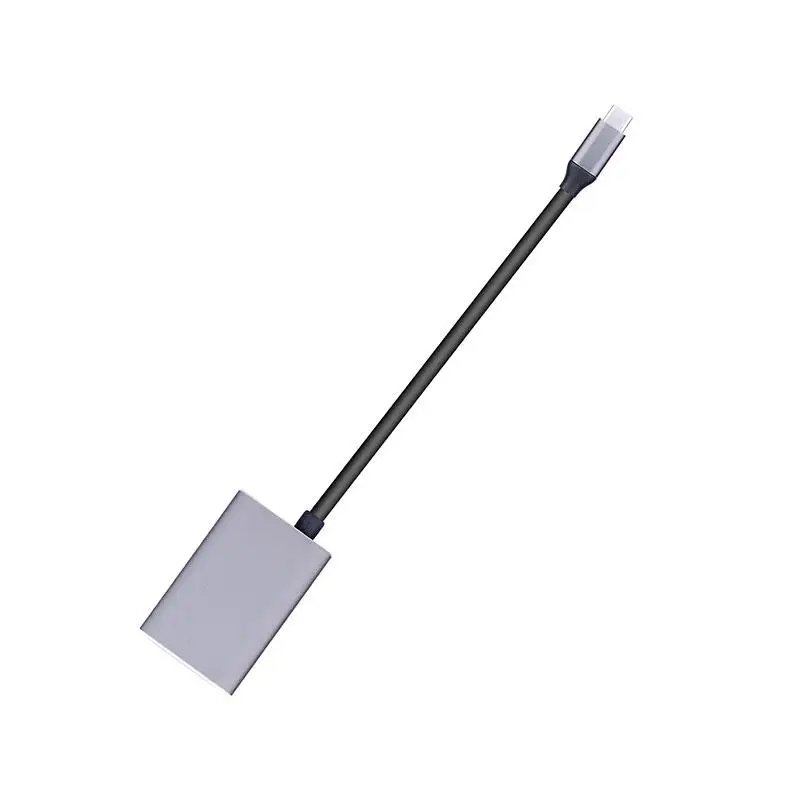 USB C к HDMI 4K 60 Гц usb type C к HDMI адаптер для samsung MacBook Pro iPad Pro Surface Go Chromebook XPS 13 Thunderbolt 3 - Цвет: Серый