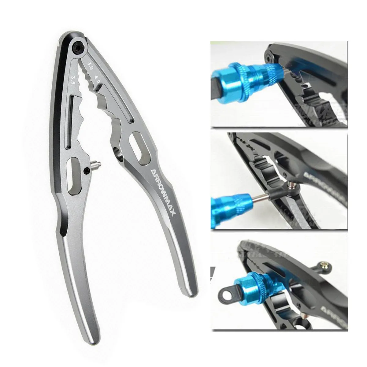 

RC Car Aluminum Alloy Multi Shock Clamp Ball Head Pliers Tools for HSP Traxxas Axial SCX10 TAMIYA 1/10 1/8 Rc Car