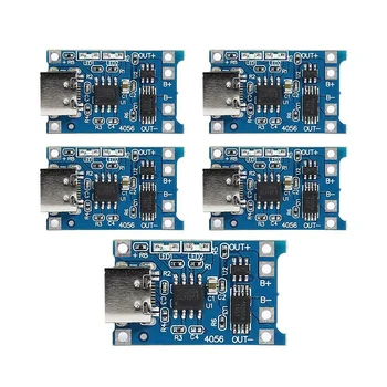 

5pcs/lot 5V Micro USB 1A 18650 TP4056 Lithium Battery Charging Board With Protection Charger Module
