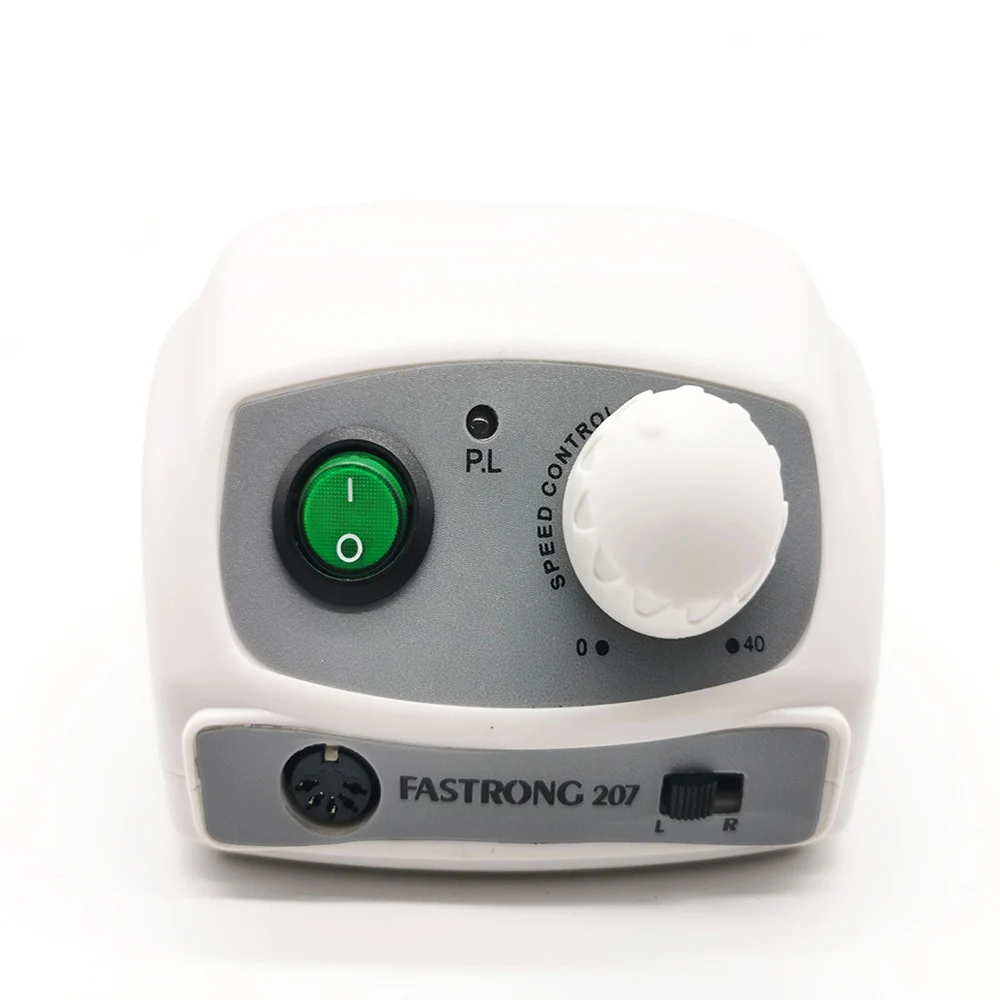 65W Strong 207B control box 35000RPM Strong 102L blue Micromotor Handpiece Electric Nail Drill Manicure Machine Nail Art Tools