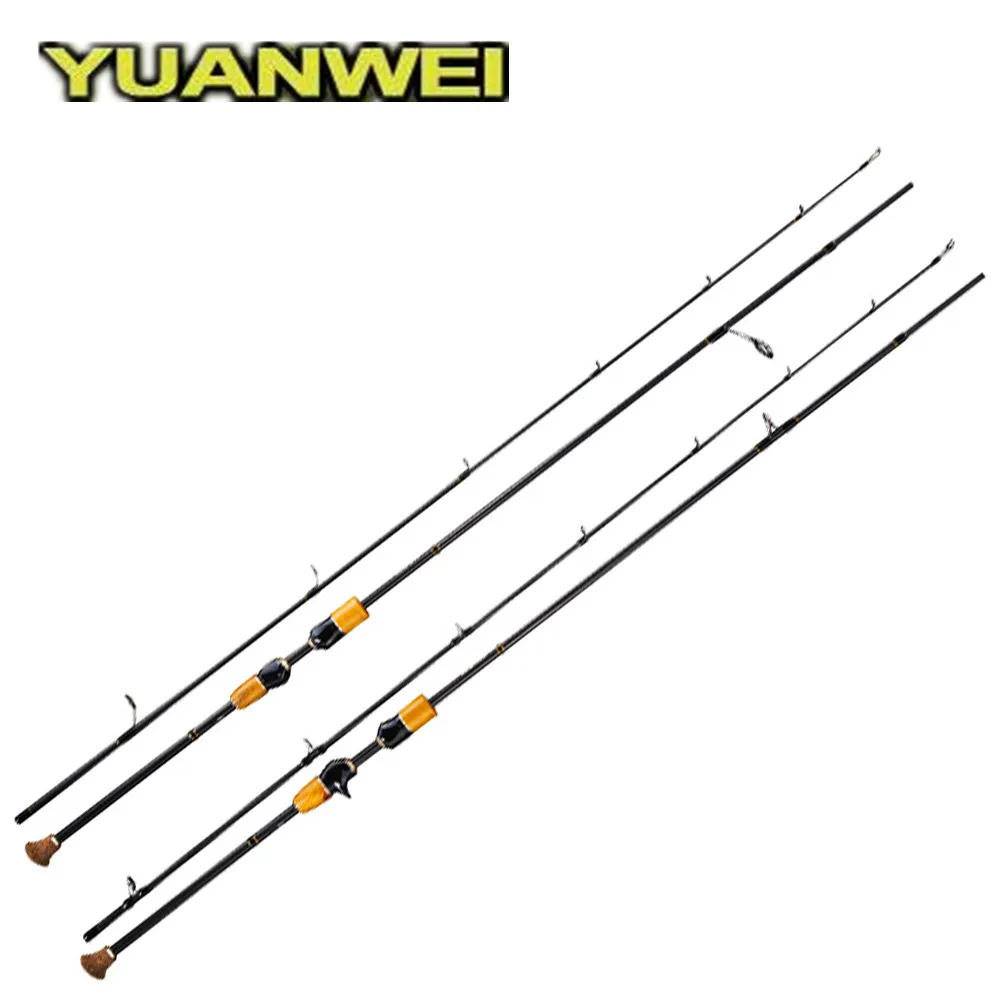 

YUANWEI 2Sec 1.8m 2.1m 2.4m Spinning Rod 4-18LB/4-28g Bait Casting Rod Carbon Lure Fishing Rods Vara De Pesca Olta Fishing Stick