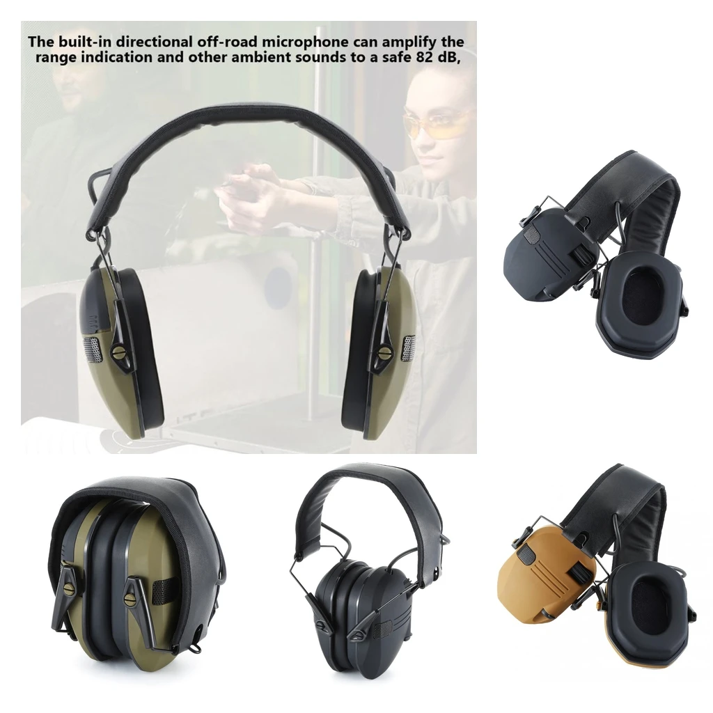 Electronic Shooting Earmuffs, Ear Muffs Headphone/Sound Amplification Noise Reduction Ear Protection for Shooting/Hunting - Famidy.com