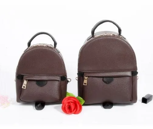 woxk Модный женский рюкзак, сумка из натуральной кожи, модная женская классическая коричневая сумка с цветами