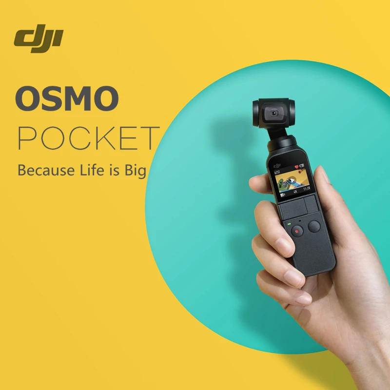 

Original DJI Osmo Pocket 3-axis Stabilized Handheld Camera with Smartphone 4K 60fps Video option Expansion Kit / Micro SD Card