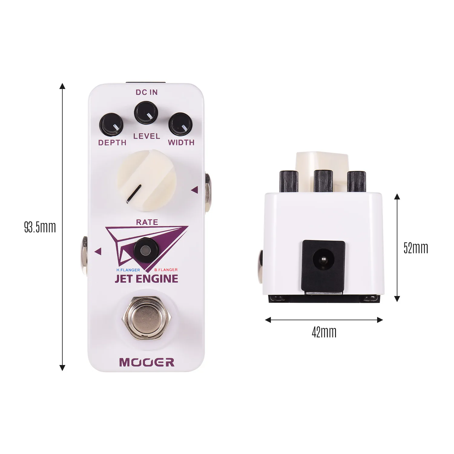 Mooer Jet Engine Digital multi-частота Flanger педаль эффектов для электрогитары True Bypass Micro Series Compact Pedal