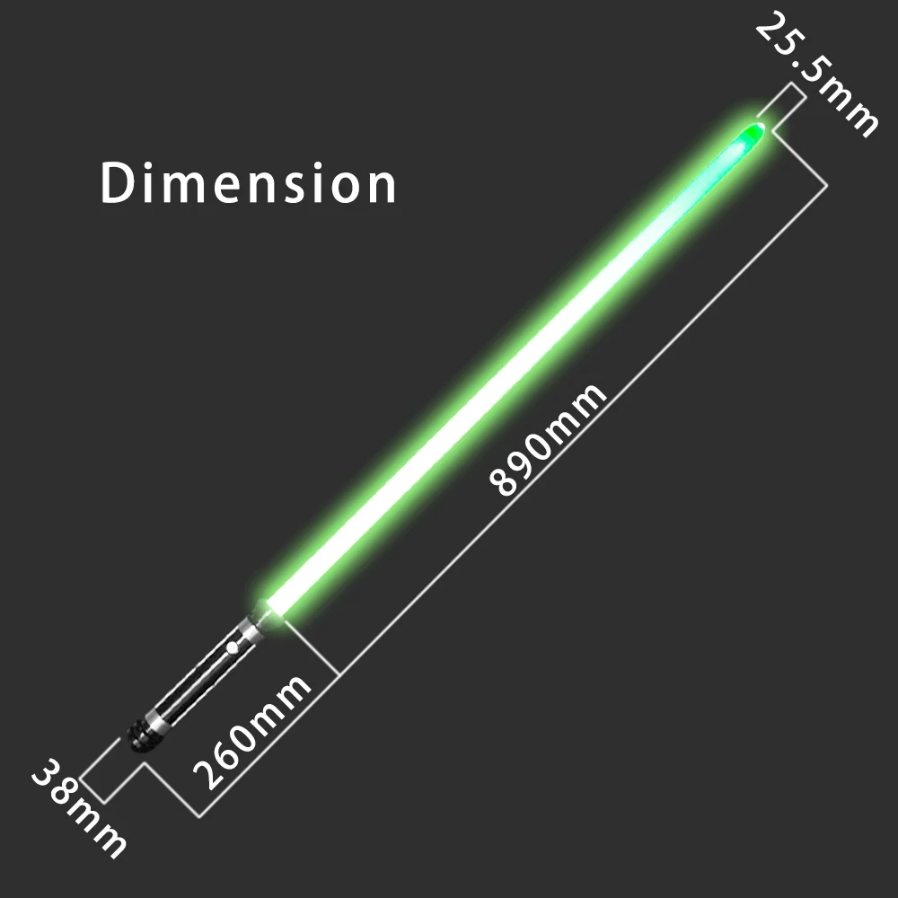 Yddsaber Kirito base lit high quality metal hilt complete heavy dueling FOC lightsaber with bright light and loud sound