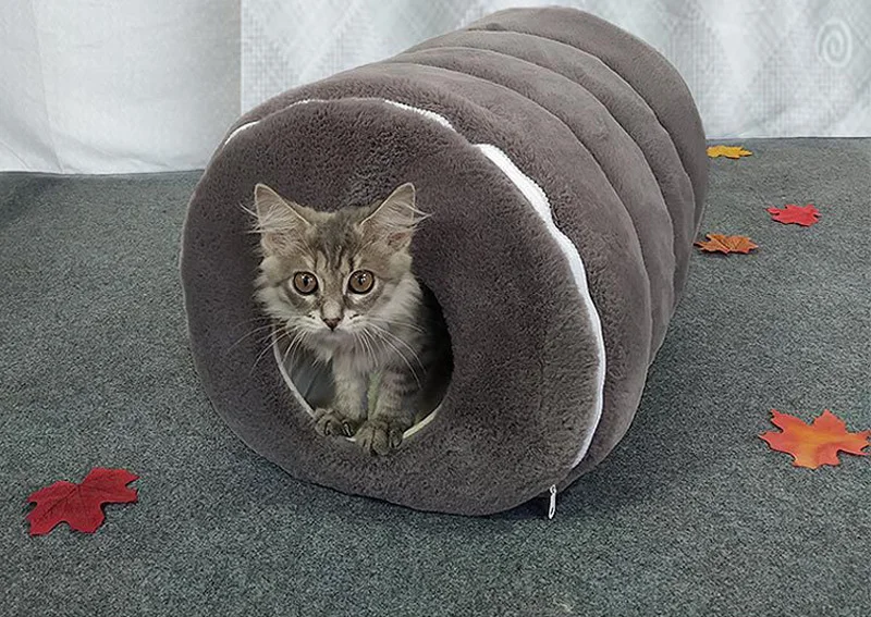 Теплая собака кошка кровать дом кошка спальный мешок для животных Кошка Туннель мягкий дом домашних животных диваны кровать для маленьких домашних животных сумка для кролика домик хомяка